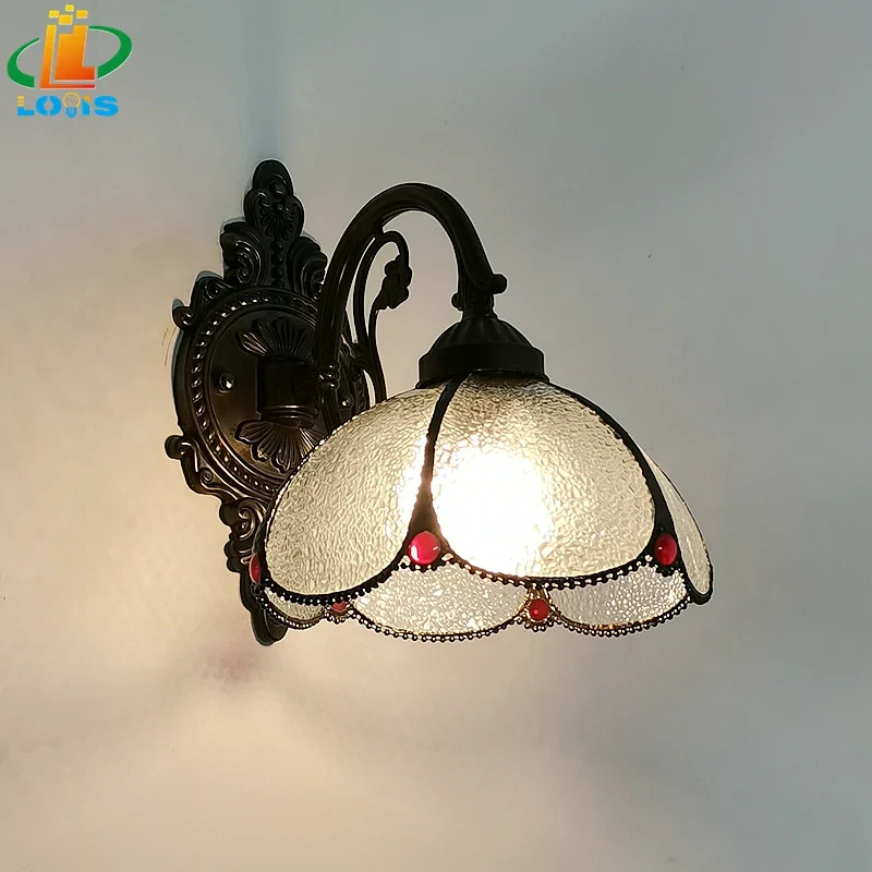 applique murale en verre courbé style méditerranéen pour intérieur chaleureux - Image 6