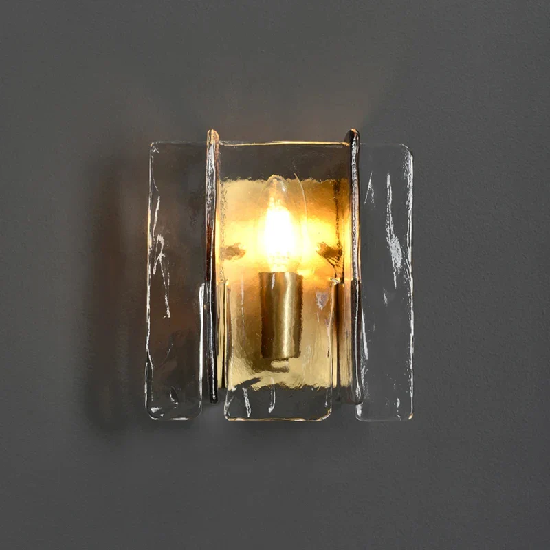 applique murale en verre et cuivre design nordique élégant - Image 2