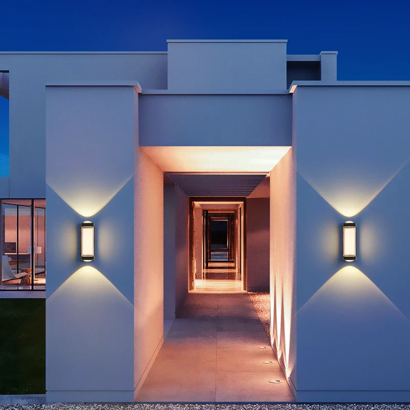 Applique murale étanche moderne IP65 porche allée balcon lumière porte d'entrée garage porche décoration de jardin éclairage applique murale extérieure - Image 3