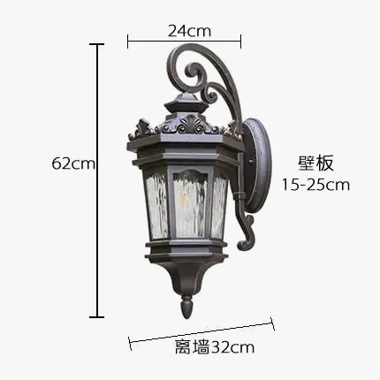 applique murale extérieure imperméable en aluminium pour jardin - Image 6