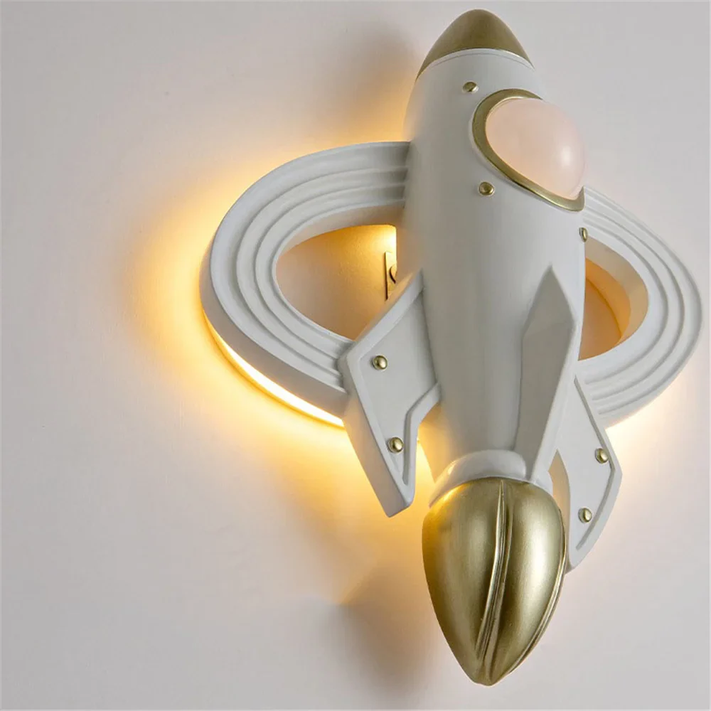 applique murale fusée spatiale led pour chambre enfant avec télécommande - Image 5