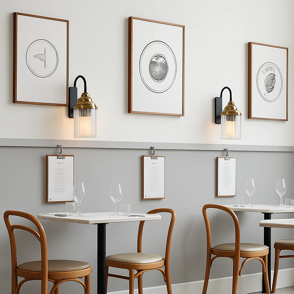 applique murale industrielle rétro style nordique pour couloir et allée - Image 3