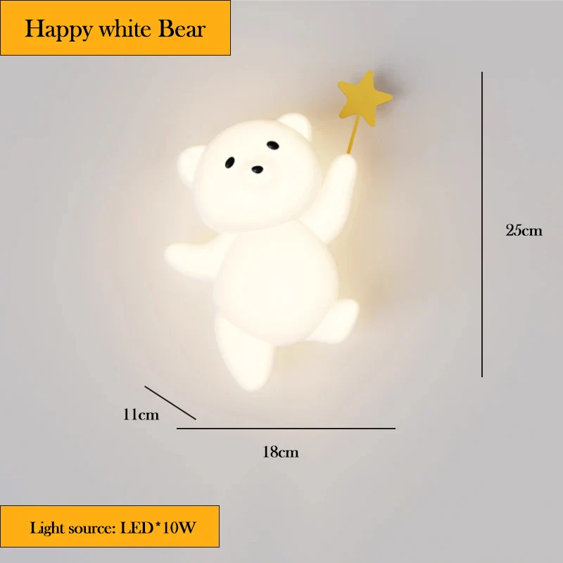 applique murale lapin radis LED pour chambre enfant - Image 7