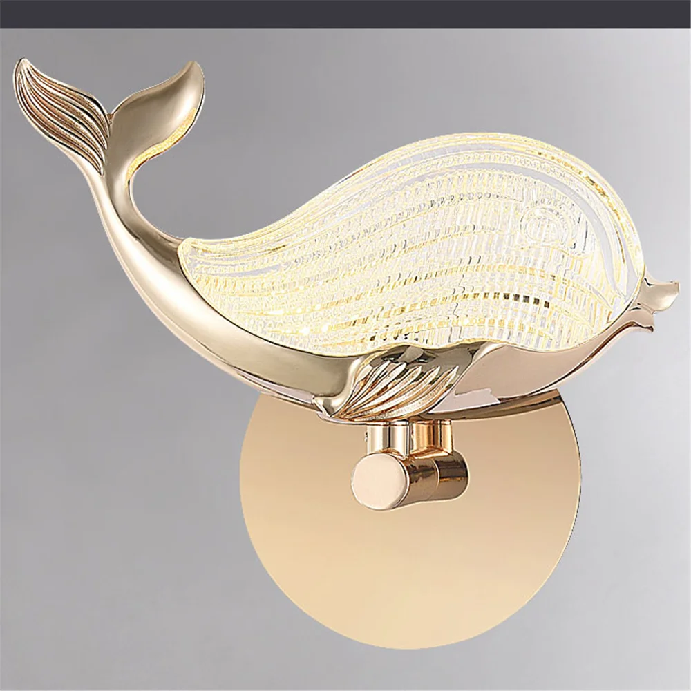 applique murale led baleine design pour décoration intérieure enfant - Image 5