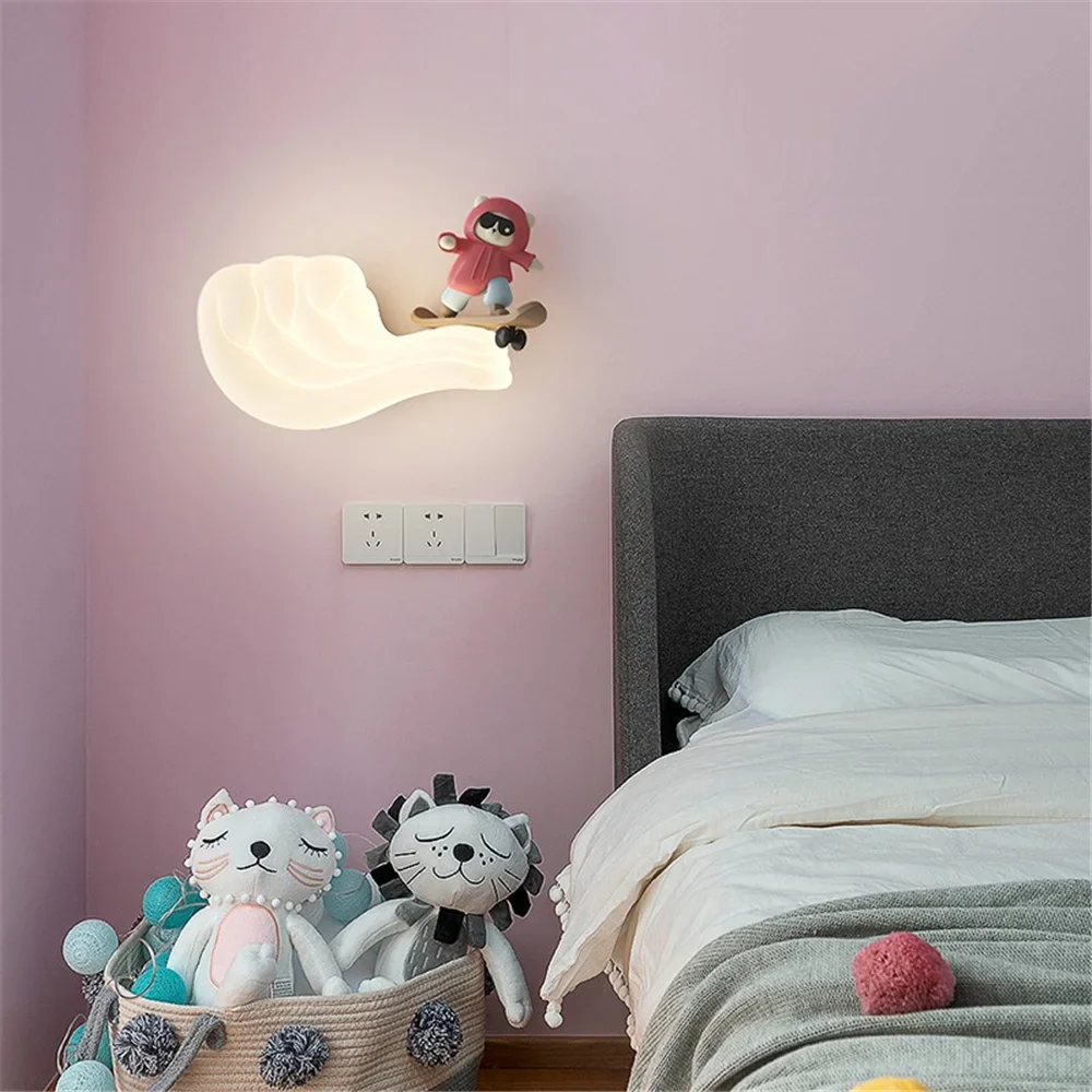 applique murale led baleine et voilier pour enfants avec couleurs changeantes - Image 4