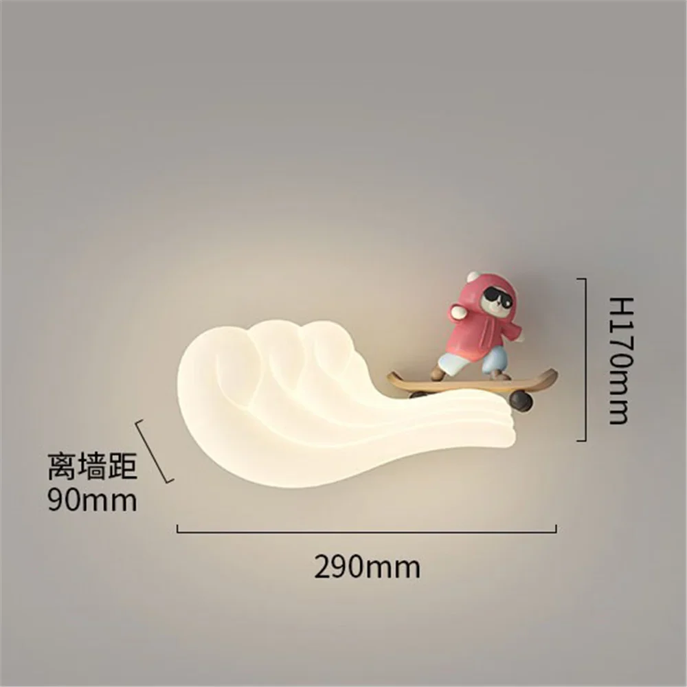 applique murale led baleine et voilier pour enfants avec couleurs changeantes - Image 6