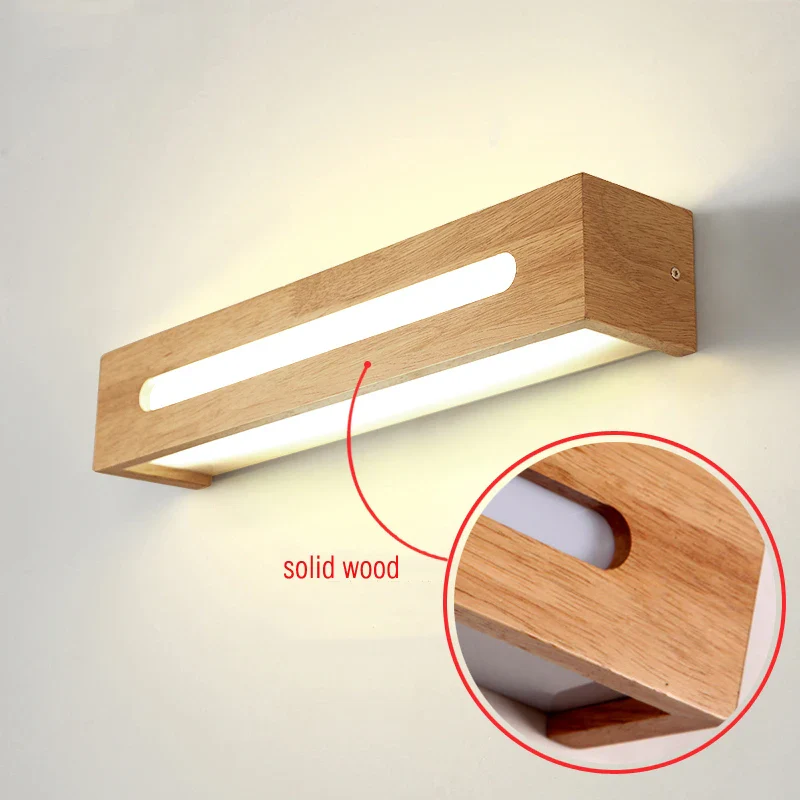applique murale led créative en bois nordique pour diverses utilisations - Image 4
