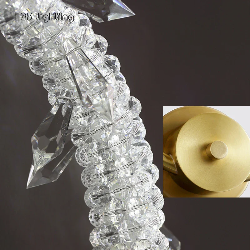 applique murale led cristal et cuivre décorative pour intérieur - Image 6