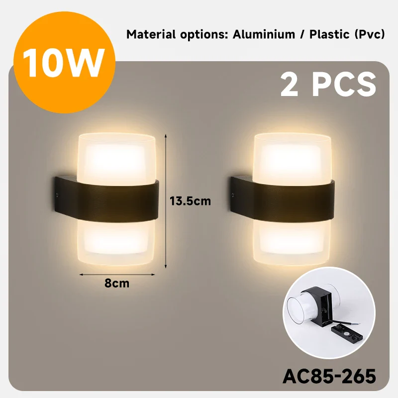 applique murale led décorative pour jardin et extérieur - Image 7
