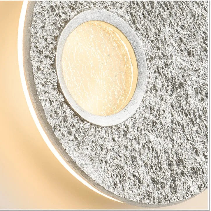 applique murale led design nordique en forme de lune en résine décorative - Image 6