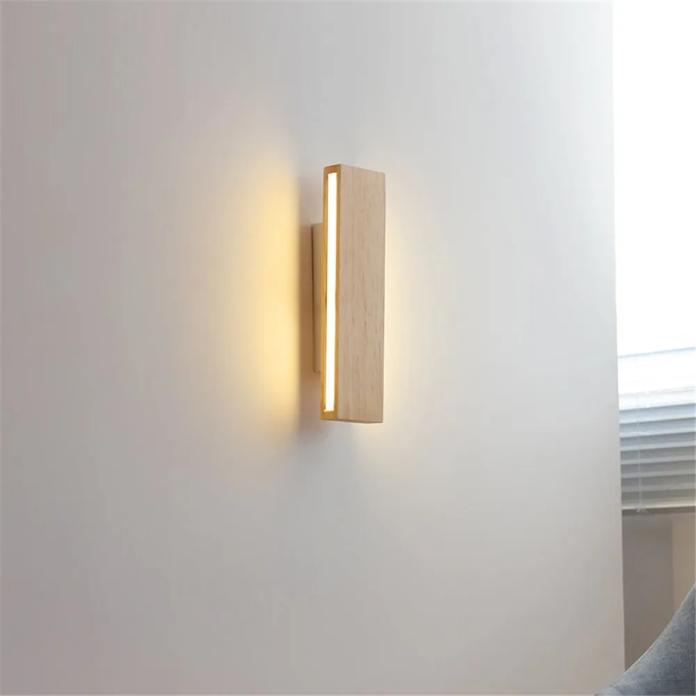 applique murale led en bois design moderne pour intérieur - Image 2