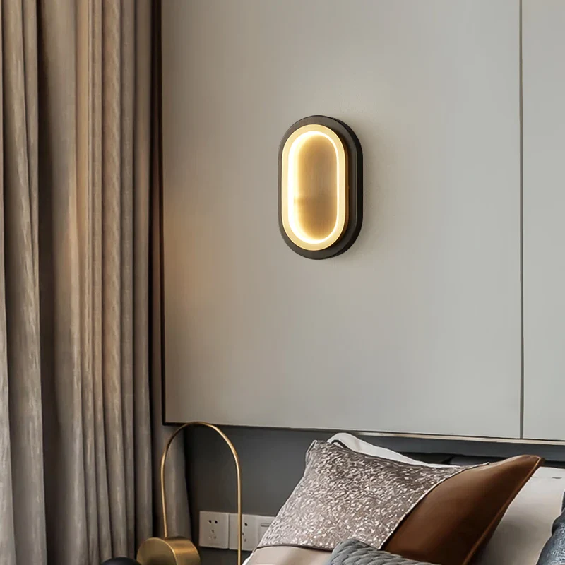applique murale led en cuivre style industriel minimaliste - Image 5