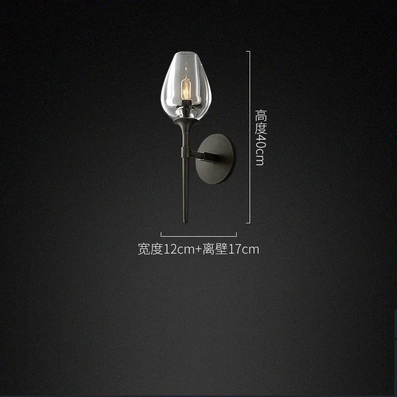 applique murale led en laiton et cristal décorative pour intérieur - Image 9