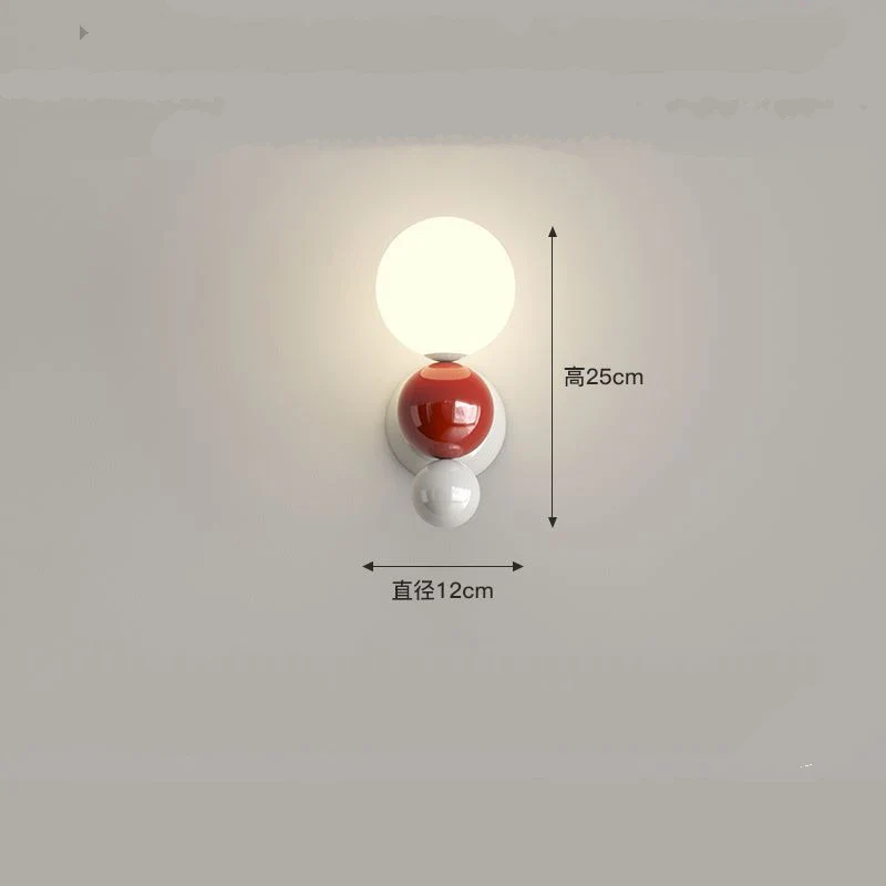 applique murale led en métal avec boule acrylique - Image 11