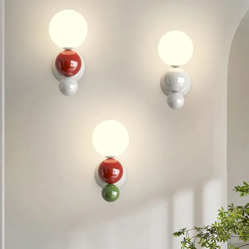 applique murale led en métal avec boule acrylique - Image 6