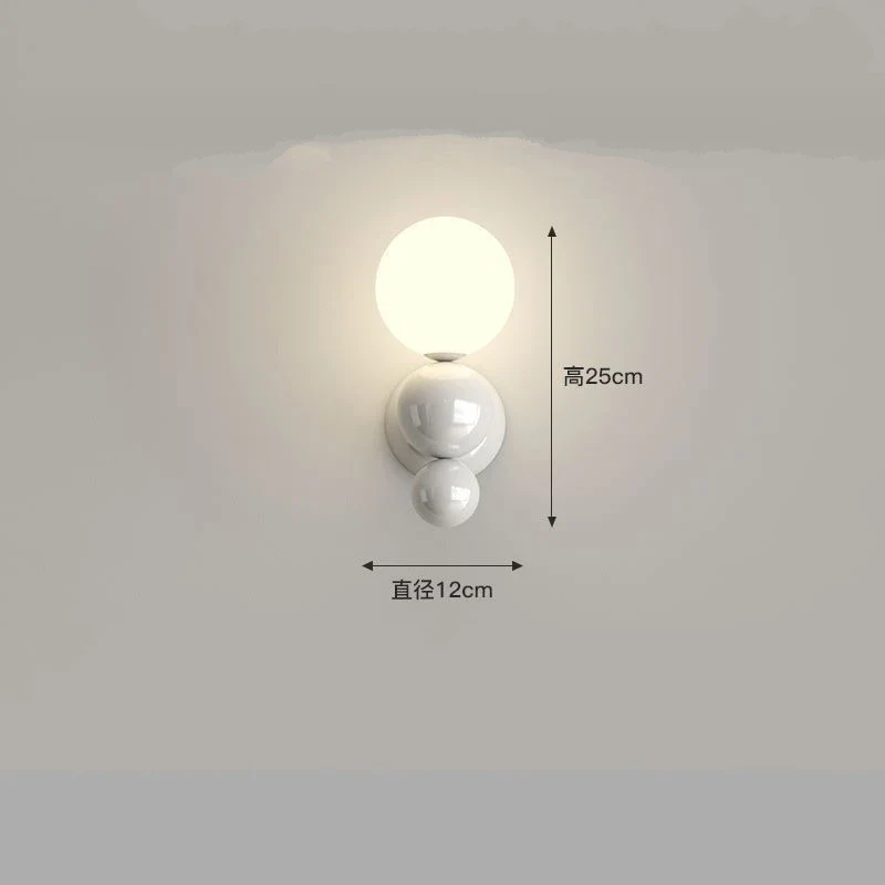 applique murale led en métal avec boule acrylique - Image 7