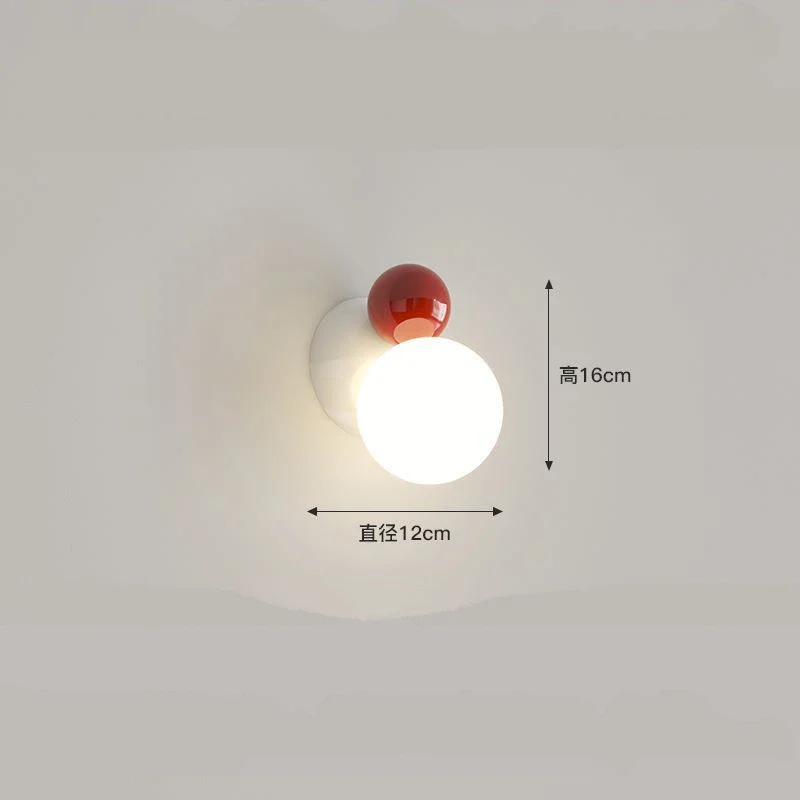 applique murale led en métal avec boule acrylique - Image 8