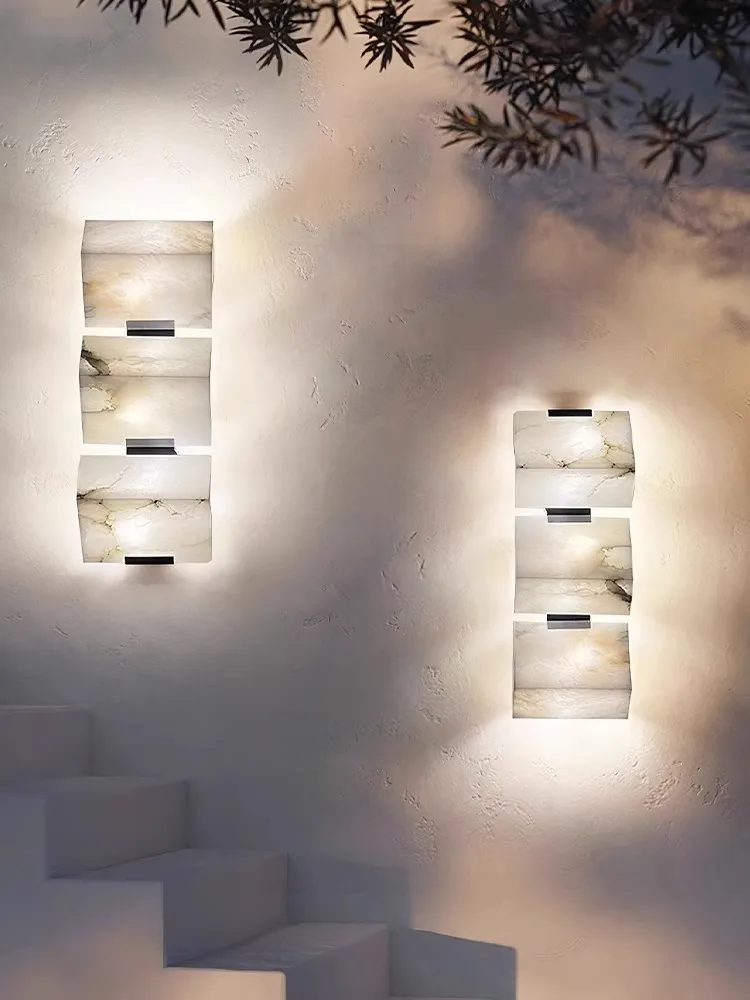 applique murale led étanche pour intérieur et extérieur géométrique - Image 3