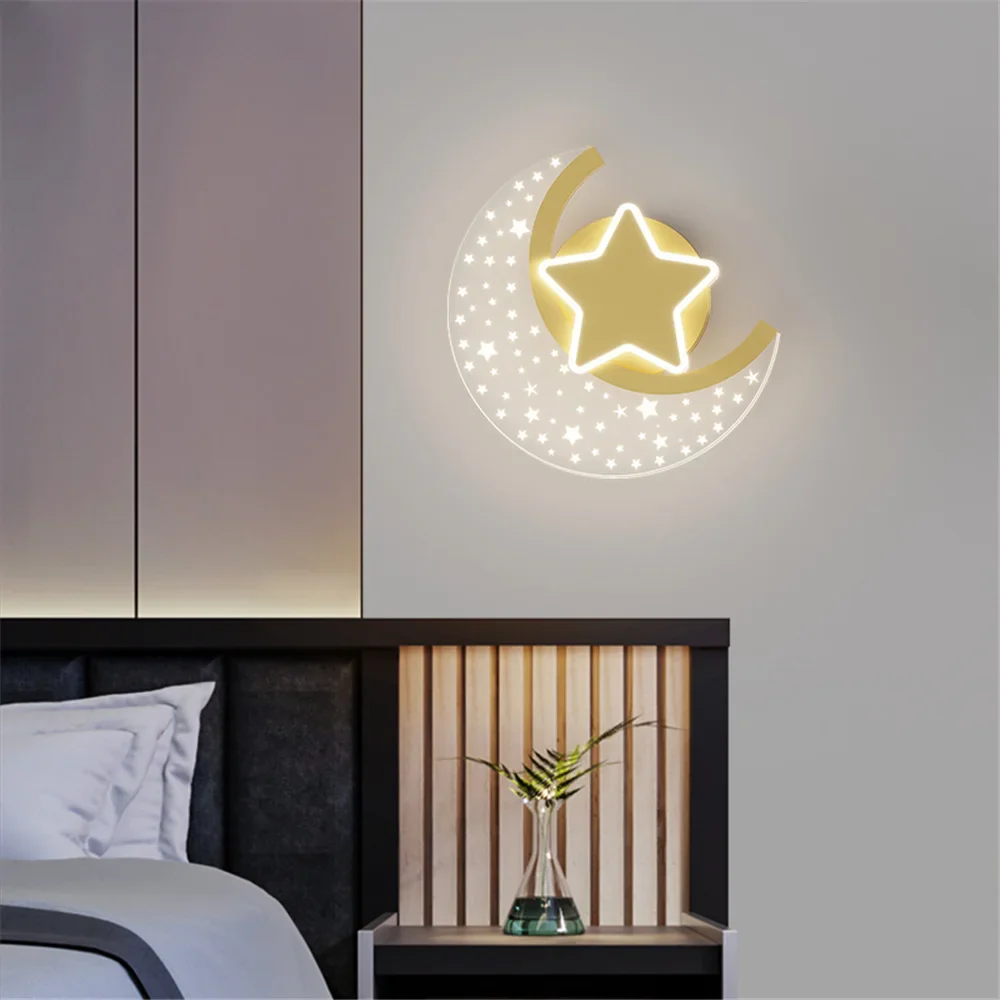 applique murale led étoile et lune pour décoration intérieure - Image 5