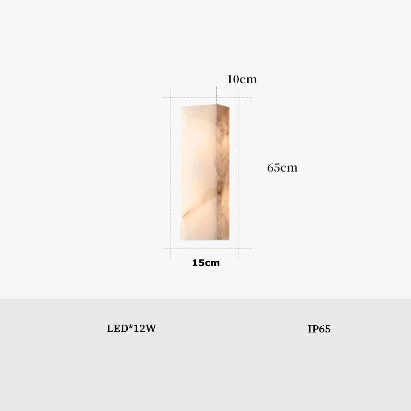 applique murale led extérieur étanche tendance marbre naturel 2024 - Image 8