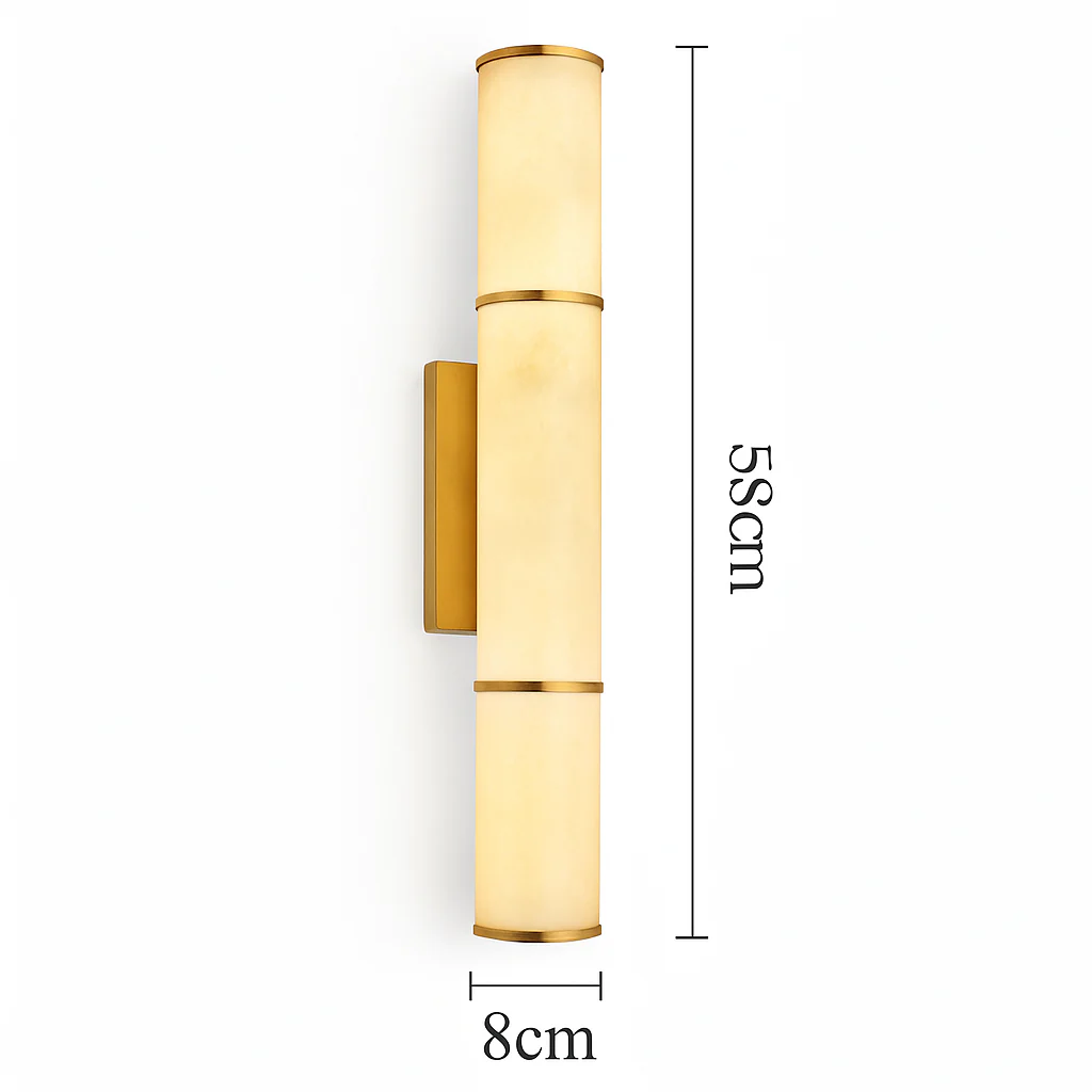applique murale led marbre moderne en cuivre naturel - Image 12