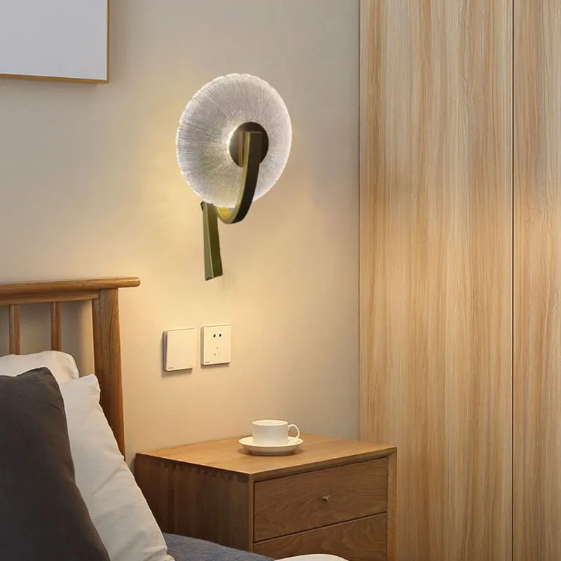 applique murale led métal verre transparent pour intérieur design élégant - Image 3