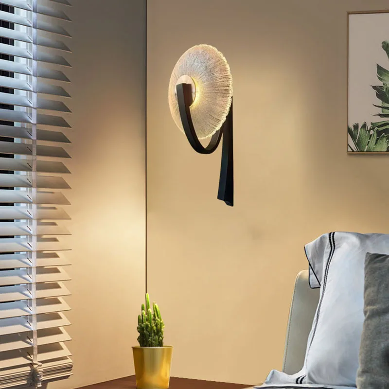 applique murale led métal verre transparent pour intérieur design élégant - Image 4