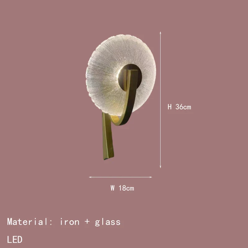 applique murale led métal verre transparent pour intérieur design élégant - Image 7