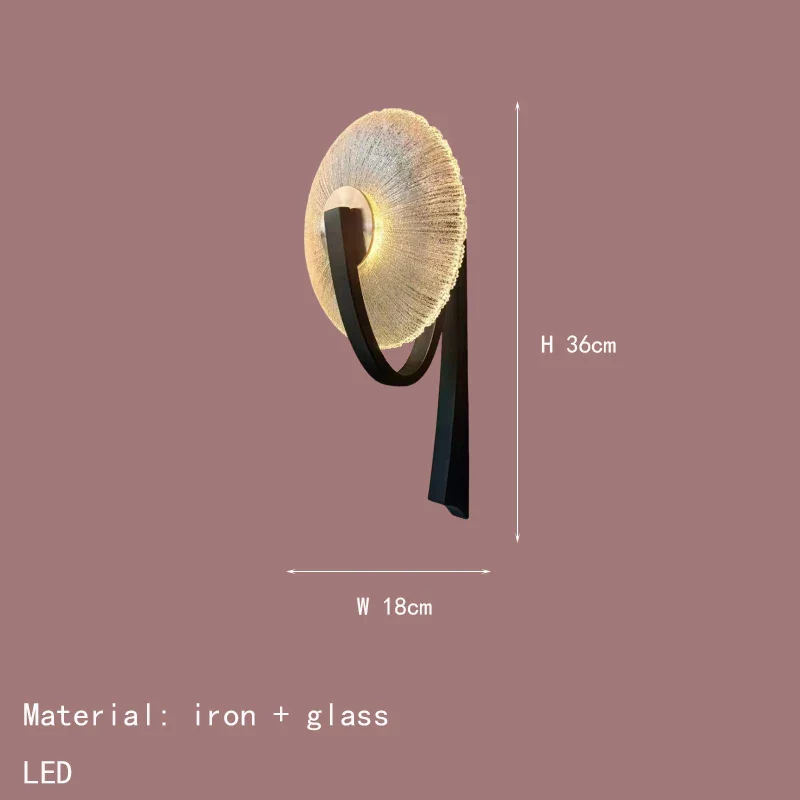 applique murale led métal verre transparent pour intérieur design élégant - Image 8