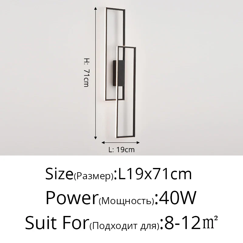 applique murale led minimaliste et moderne éclairage créatif - Image 13