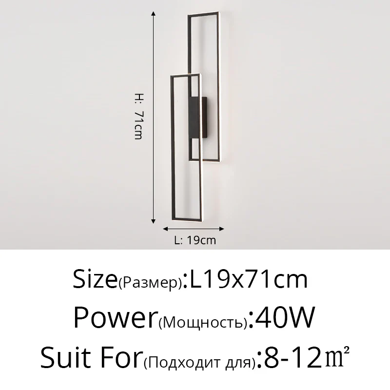 applique murale led minimaliste et moderne éclairage créatif - Image 14