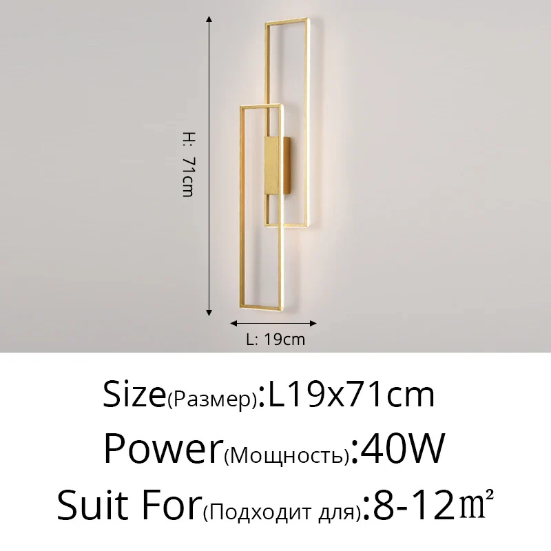 applique murale led minimaliste et moderne éclairage créatif - Image 21