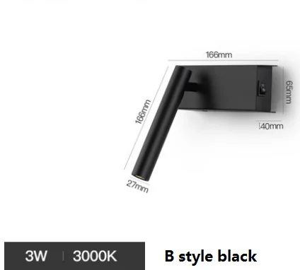 applique murale led minimaliste rotative pour éclairage réglable - Image 12