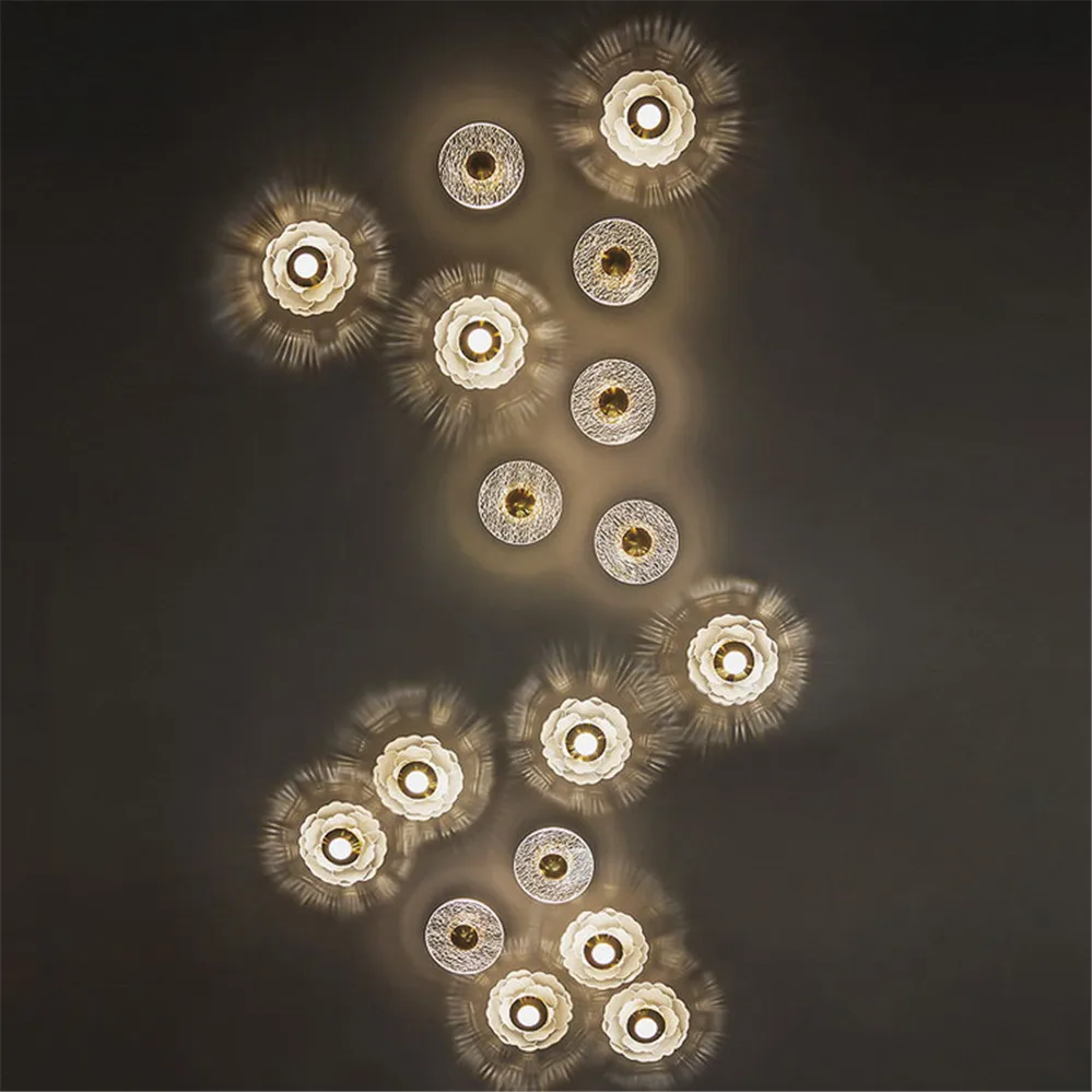 applique murale led moderne à fleurs interchangeables pour décoration intérieure - Image 4