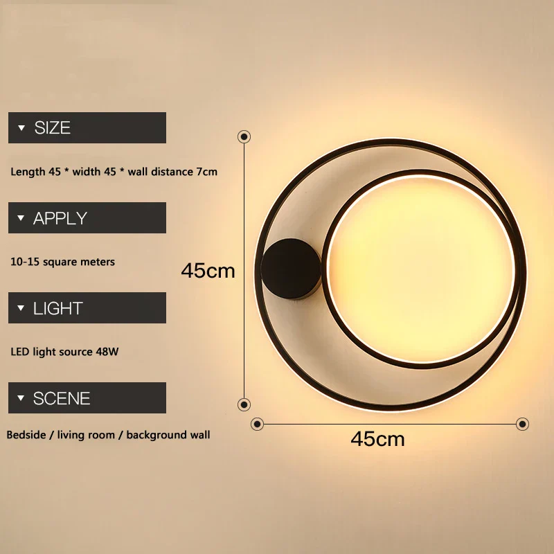 applique murale led moderne décorative pour intérieur - Image 7