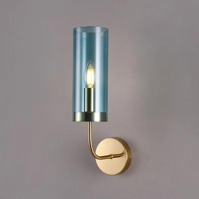 applique murale led moderne en verre doré luminaire décoratif d'intérieur - Image 10