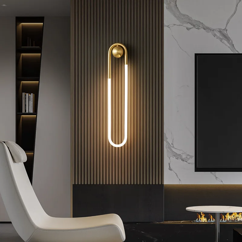 applique murale led moderne forme ellipse pour décoration intérieure - Image 2