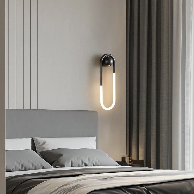 applique murale led moderne forme ellipse pour décoration intérieure - Image 3