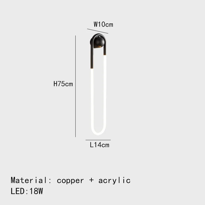 applique murale led moderne forme ellipse pour décoration intérieure - Image 7
