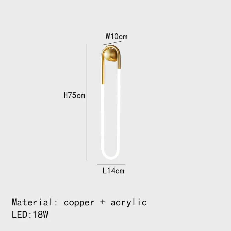 applique murale led moderne forme ellipse pour décoration intérieure - Image 8