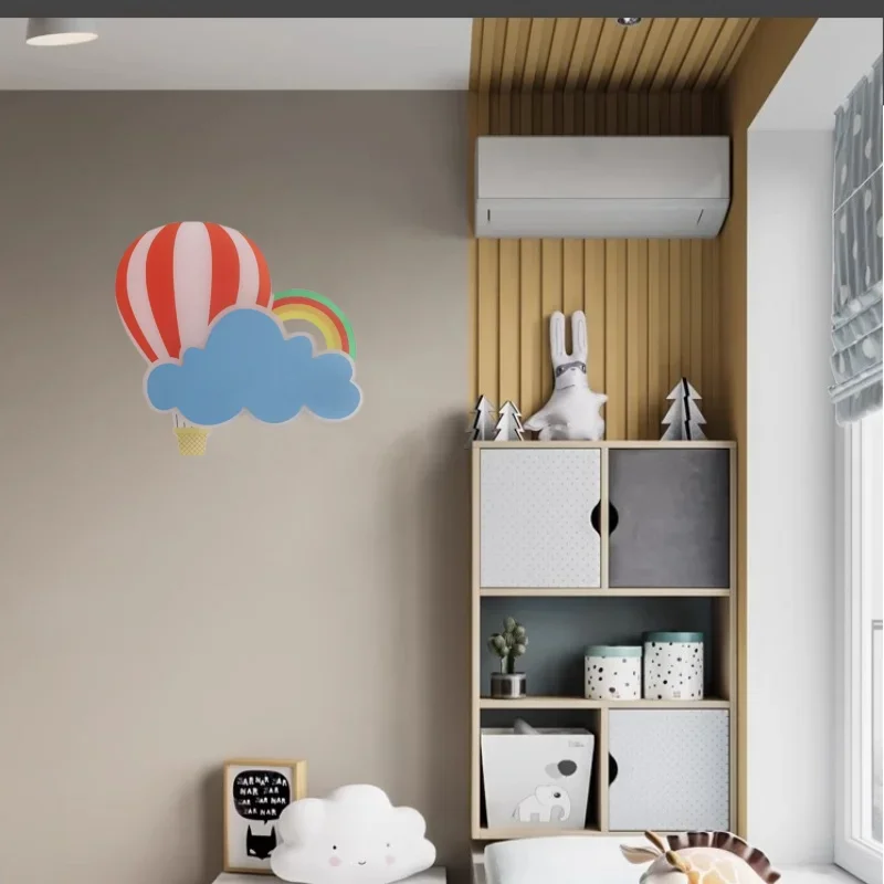 applique murale led nuage montgolfière dessin animé pour enfant - Image 3