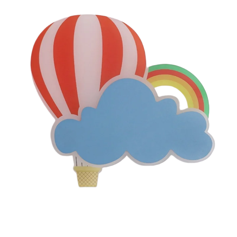 applique murale led nuage montgolfière dessin animé pour enfant - Image 7