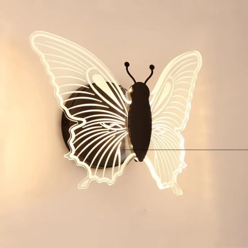 applique murale LED papillon pour chambre d'enfant décoration murale - Image 2