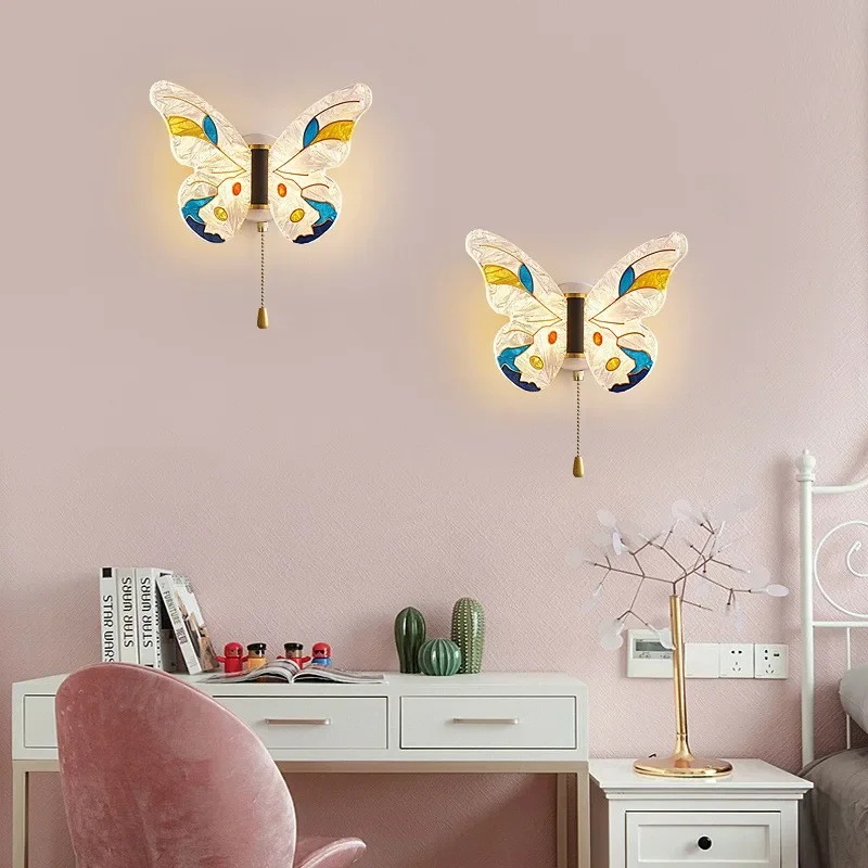 applique murale LED papillon pour chambre d'enfant décoration murale - Image 3