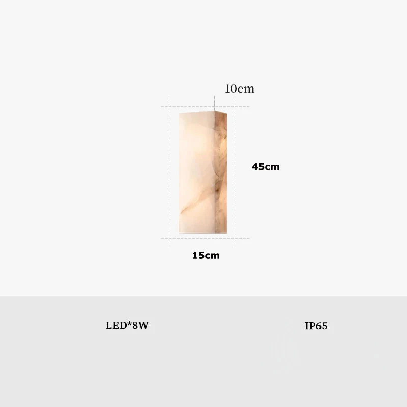 applique murale led rétro en marbre étanche pour extérieur - Image 8