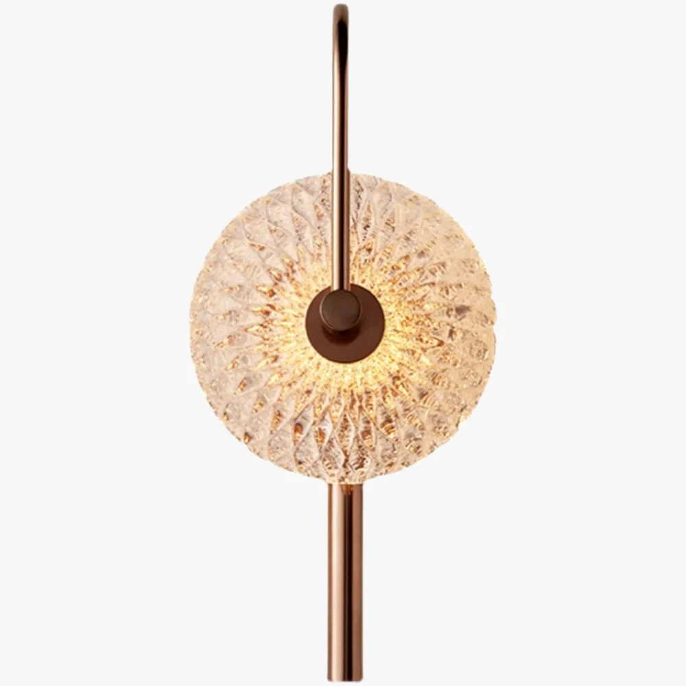 applique murale led ronde en verre de luxe pour éclairage artistique - Image 2