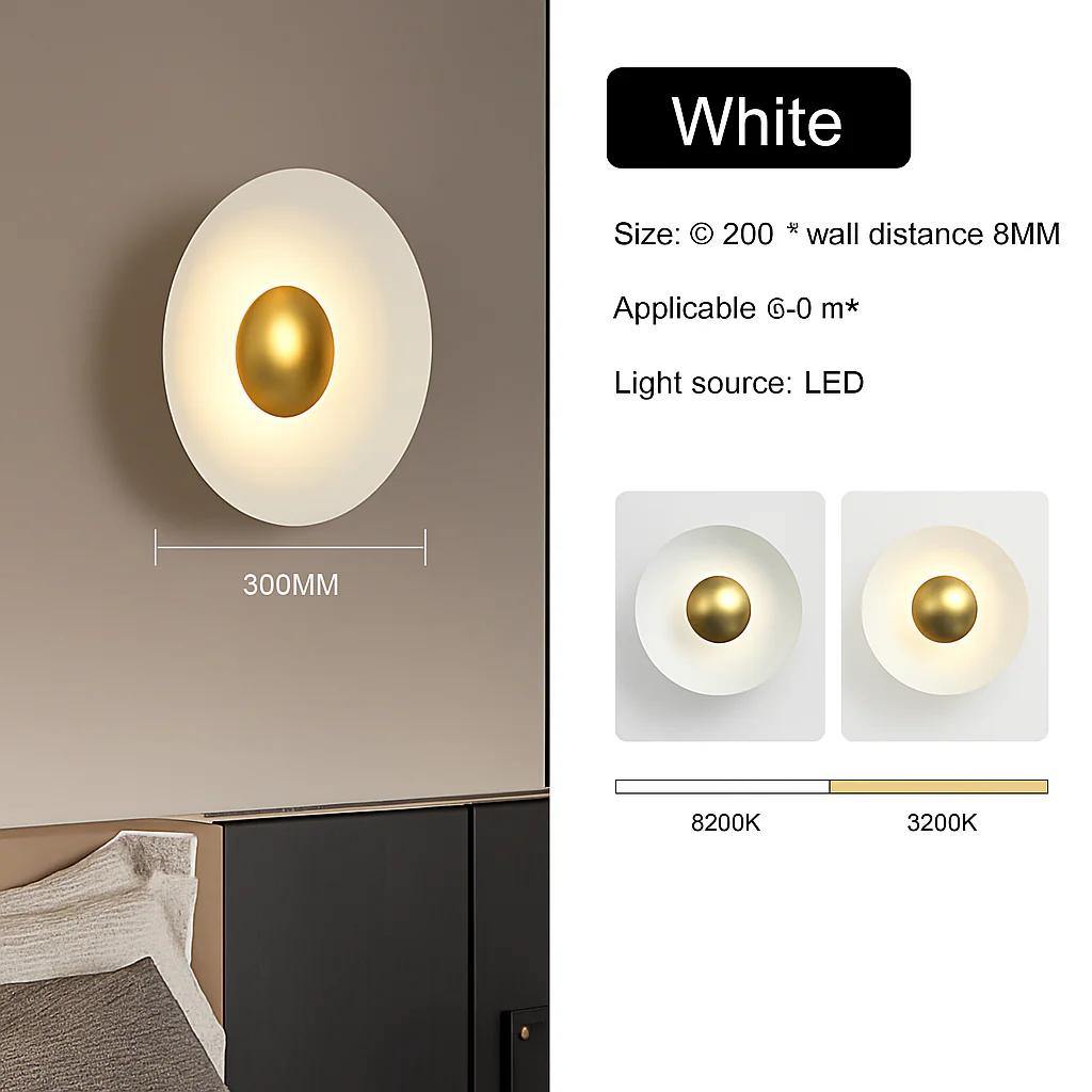 applique murale led ronde moderne pour décoration intérieure éclairage élégant - Image 10