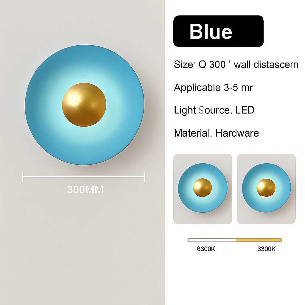 applique murale led ronde moderne pour décoration intérieure éclairage élégant - Image 7