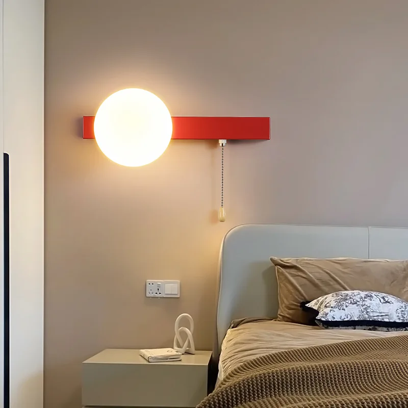 applique murale moderne à led avec interrupteur en verre pour chambre d'enfant - Image 3