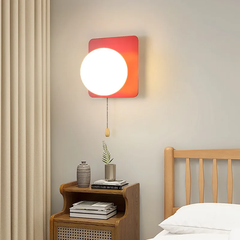 applique murale moderne à led avec interrupteur en verre pour chambre d'enfant - Image 4